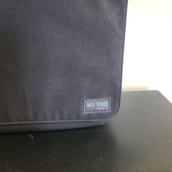 Jack Spade Green Street Messenger Bag Canvas Black - Picture 7 of 7
